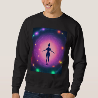 Yoga Girl Female Sun Salutation Meditation Chakra  Sweatshirt