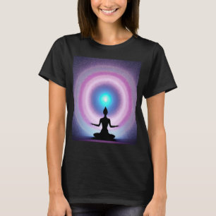 Yoga Girl Female Sun Salutation Meditation Chakra T-Shirt