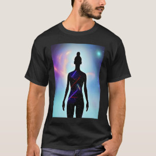 Yoga Girl Female Sun Salutation Meditation Chakra T-Shirt