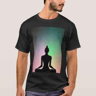 Yoga Girl Female Sun Salutation Meditation Chakra T-Shirt