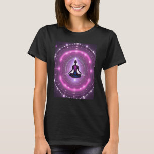 Yoga Girl Female Sun Salutation Meditation Chakra T-Shirt
