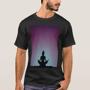 Yoga Girl Female Sun Salutation Meditation Chakra T-Shirt