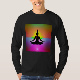 Yoga Girl Female Sun Salutation Meditation Chakra T-Shirt