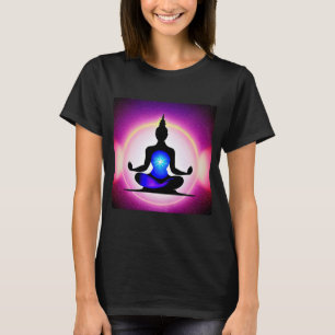 Yoga Girl Female Sun Salutation Meditation Chakra T-Shirt