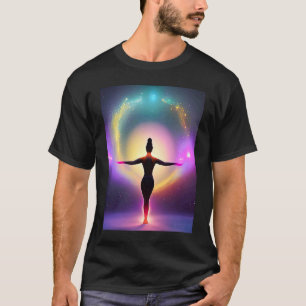 Yoga Girl Female Sun Salutation Meditation Chakra T-Shirt
