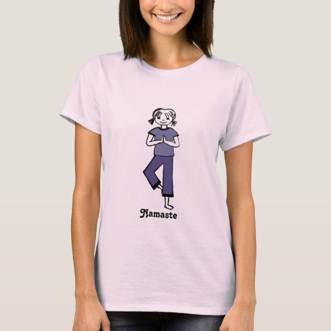Yoga Girl - Funny Yoga T-Shirts (Petite) (Vorderseite)