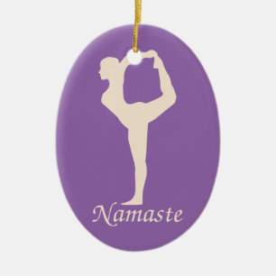Yoga Girl Keramik Ornament