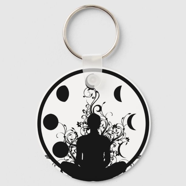 Yoga Girl Key Chain Schlüsselanhänger (Vorderseite)