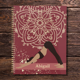Yoga Girl Moderne Mandala Magenta Gold