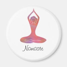 Yoga Girl Namaste Magnet