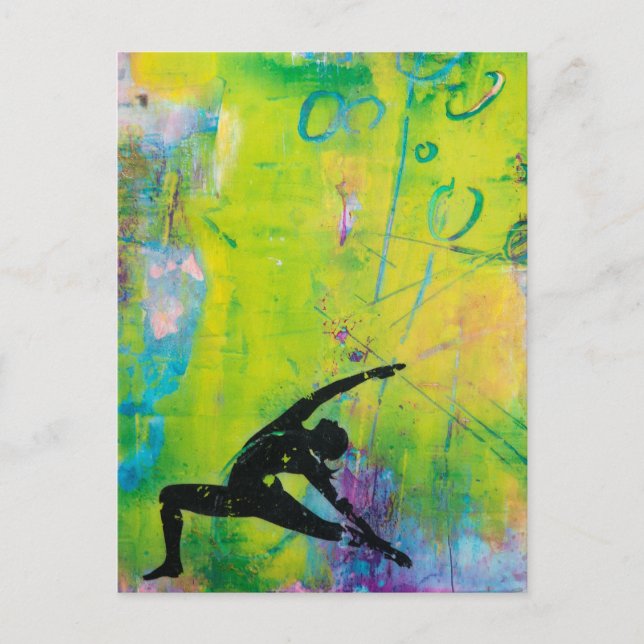 Yoga Girl Postcard Postkarte (Vorderseite)