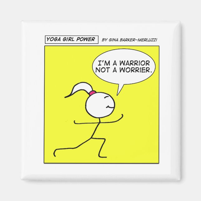 Yoga Girl Power Magnet (Vorne)