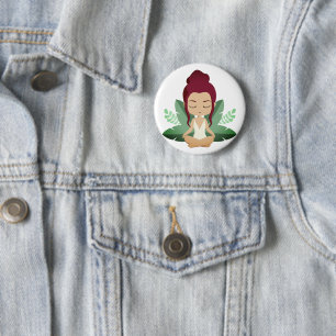 Yoga Girl ruhige Wellness Erlebnis Achtsamkeit Kun Button