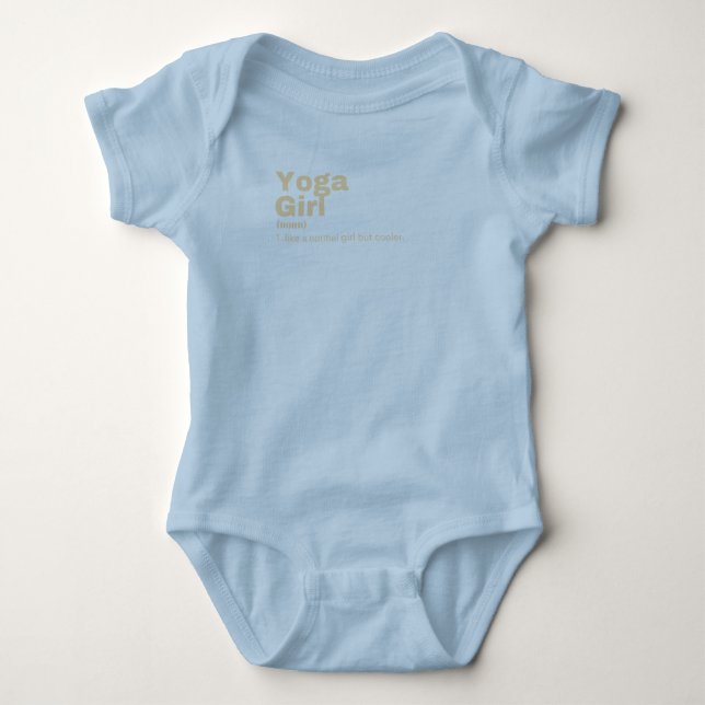 Yoga Girl - Yoga Baby Strampler (Vorderseite)