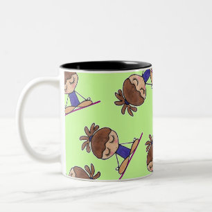 Yoga Girl Zweifarbige Tasse
