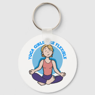 Yoga Girls sind flexible Yoga Schlüsselanhänger