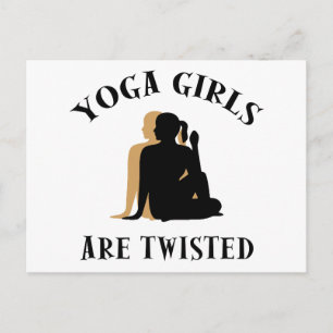 Yoga GIrls sind Geschenke mit Verzweiflung Postkarte