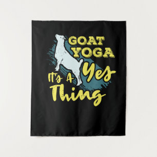 Yoga Goat Goatyoga Wandteppich