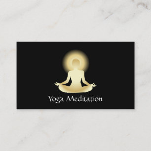 Yoga (Gold) Aufklärt Visitenkarte