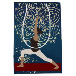 Yoga Gold, Blau und Rot Mandala Meditation Mittlere Geschenktüte