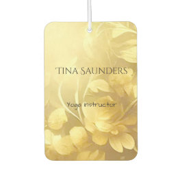Yoga Gold Blume individuelle Name Autolufterfrischer