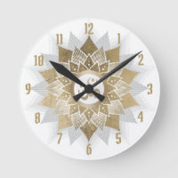 Yoga Gold Om Symbol Lotus Blume Mandala