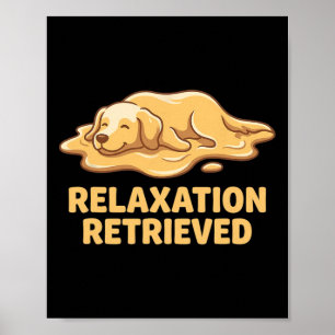 Yoga Golden Retriever Hundeliebhaber Kunst Poster