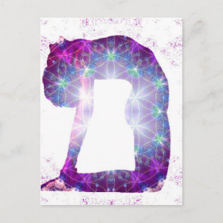 Yoga-Göttin-Pose-Reihe Postkarte