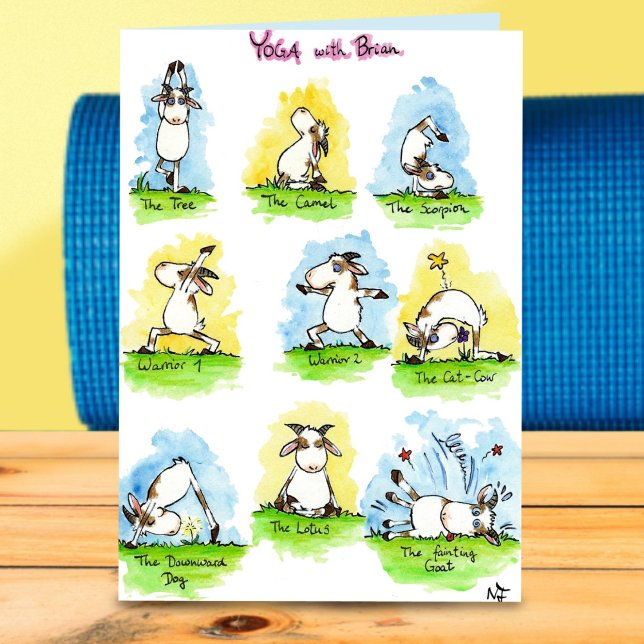 YOGA Grußkarte von Nicole Janes Karte (Von Creator hochgeladen)