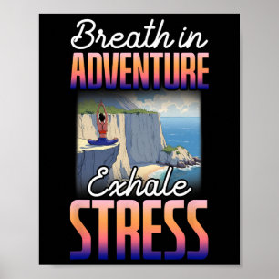 Yoga-Haltung Namaste Atmung In Abenteuer Ausatmen Poster