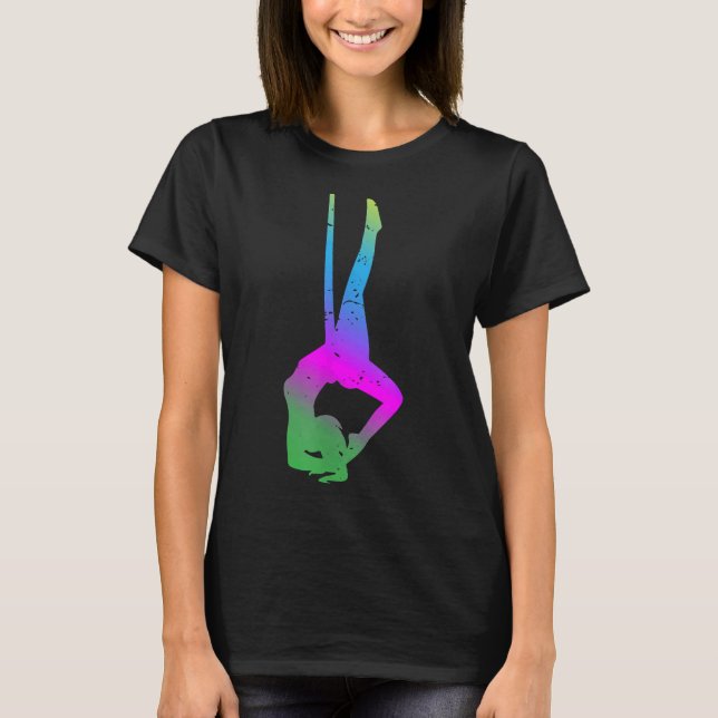 Yoga Hammock Modernes Yoga T-Shirt (Vorderseite)