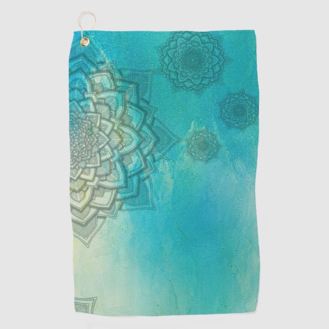 Yoga Handtuch mit Taschenklammer Artistik (Vorderseite)