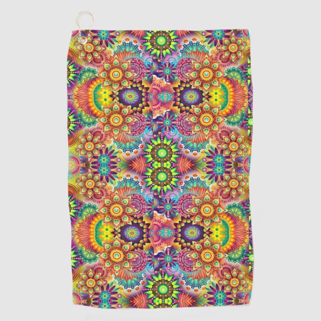 Yoga Handtuch mit Taschenklammer Artistik (Vorderseite)