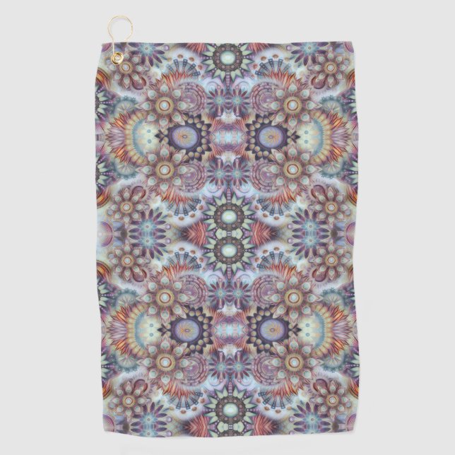 Yoga Handtuch mit Taschenklammer Artistik (Vorderseite)