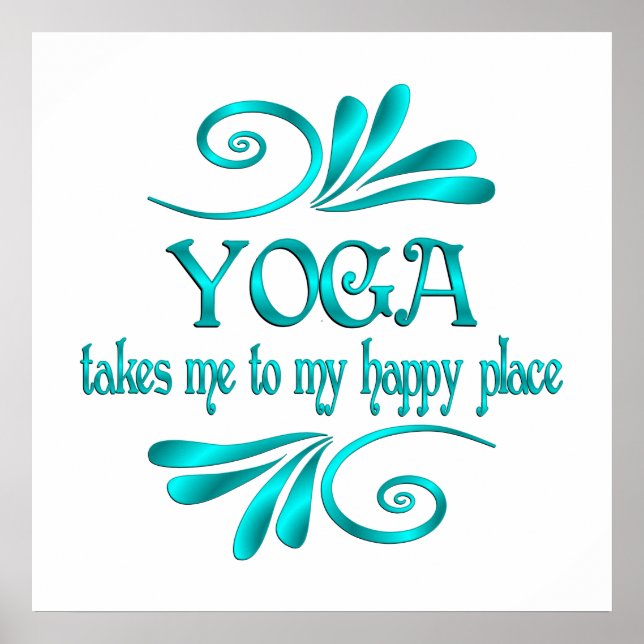 Yoga Happy Place Poster (Vorne)