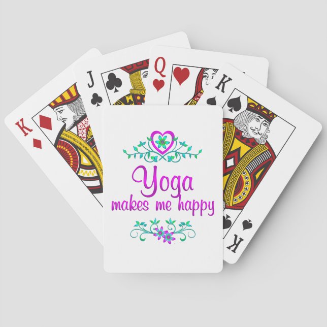 Yoga Happy Spielkarten (Rückseite)