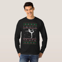 Yoga-hässliches Strickjacke-Weihnachten T-Shirt
