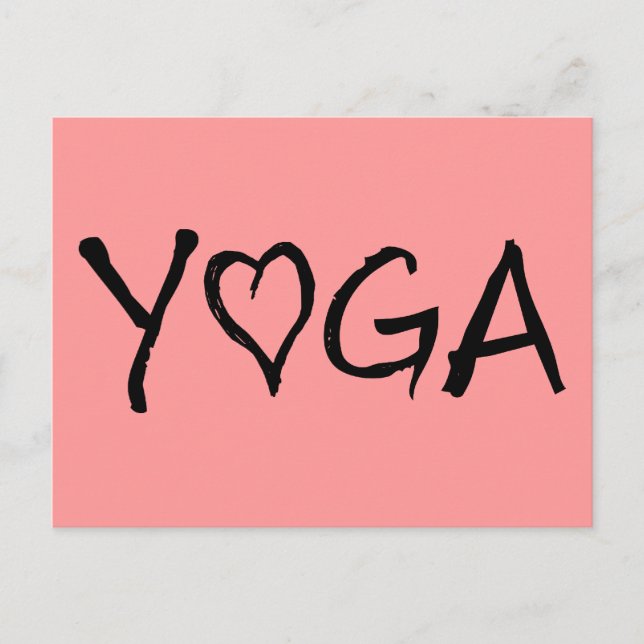 Yoga Heart Postkarte (Vorderseite)