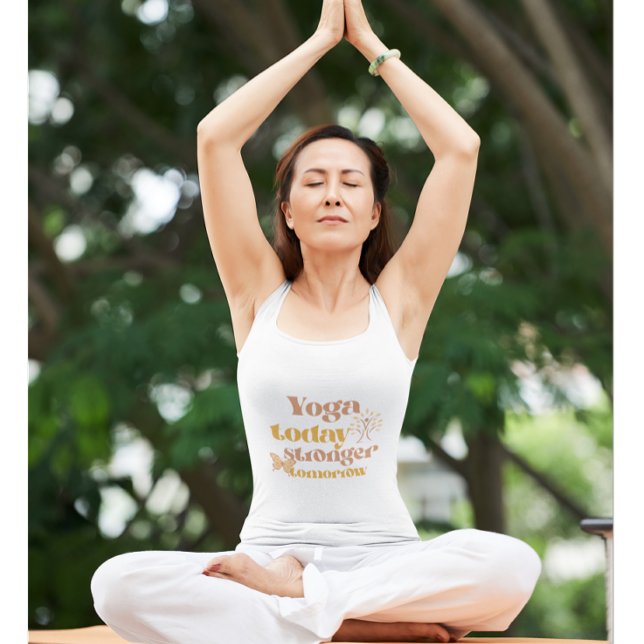 Yoga heute, morgen noch stärker | Yoga auf Inspira Tank Top (Von Creator hochgeladen)