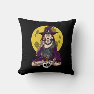 Yoga Hexch Zen Meditation Namaste Halloween Kissen