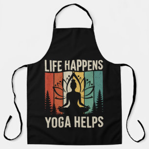 Yoga hilft im Leben Schürze