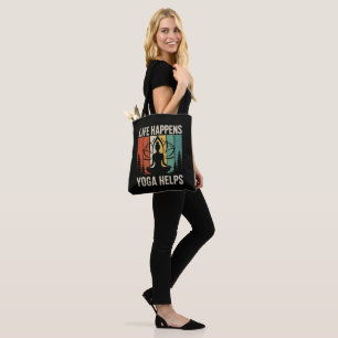 Yoga hilft im Leben Tasche
