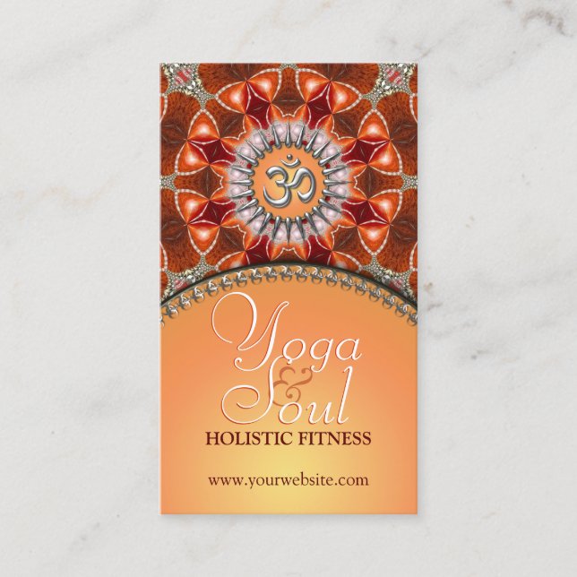 Yoga Holistic Crystal Energy Cartes de visite du n (Devant)
