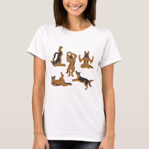 Yoga-Hund T-Shirt