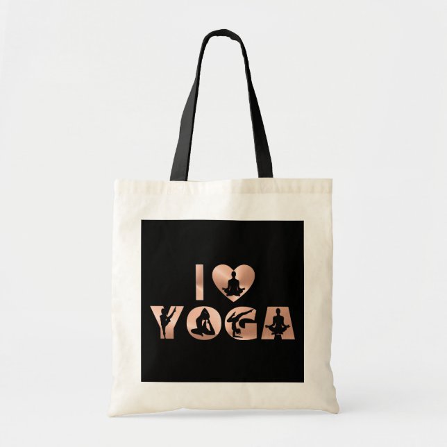 Yoga - I Liebe Yoga Tragetasche (Vorne)