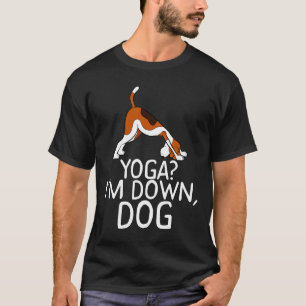 Yoga Ich bin Down Dog Beagle Downdog Pose  Meme T-Shirt