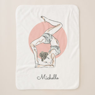 Yoga individuelle Name Decke Sherpadecke