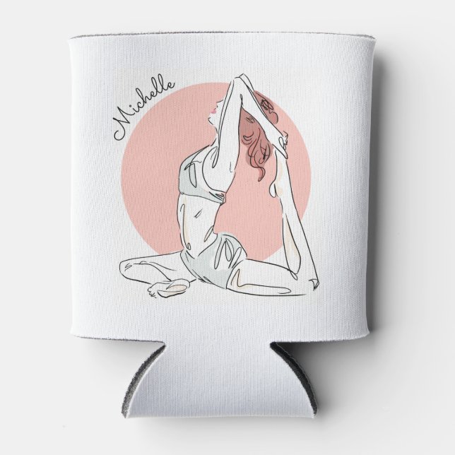 Yoga-individuelle Name kann kühler werden Dosenkühler (Vorderseite)
