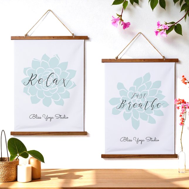 Yoga Inspirational Quote Mandala Wandteppich Mit Holzrahmen (Von Creator hochgeladen)