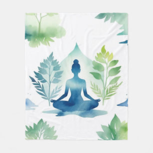 Yoga-Inspiriert Startschuss für Frauenwellness Fleecedecke